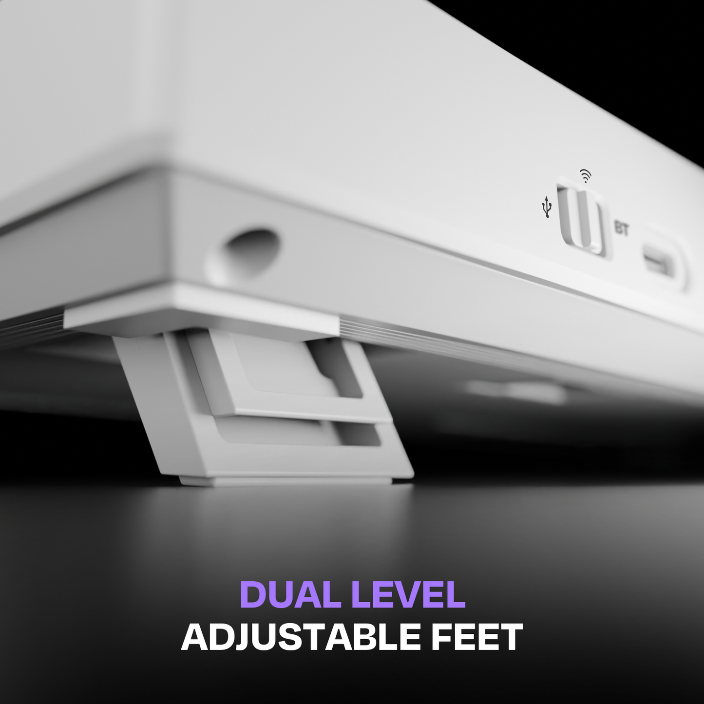 Swarm All White Wireless Gaming Keyboard