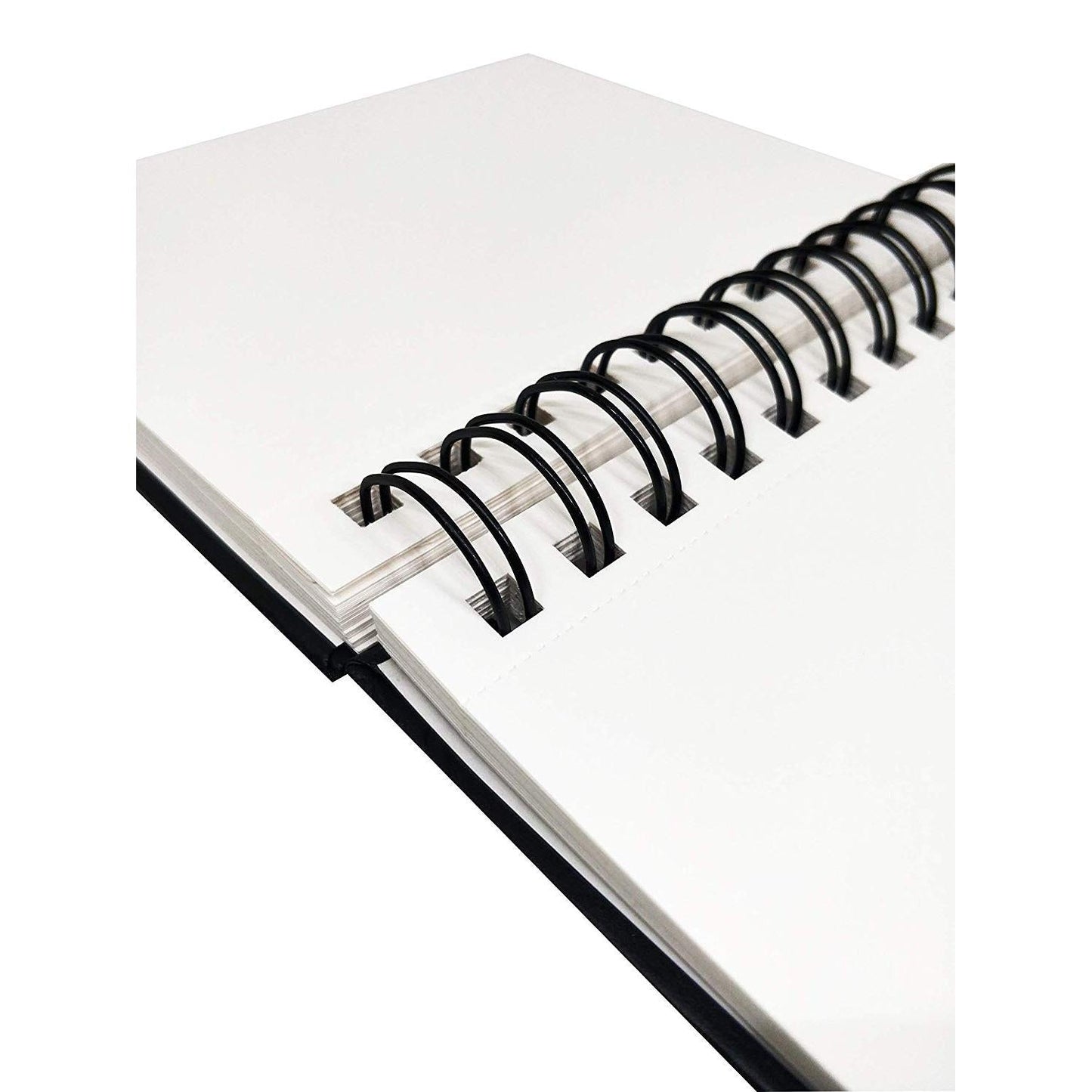 BRUSTRO Artists Wiro Bound Sketch Book | Spiral | A5 Size | 120 Pages, 160 GSM | Ideal for Students and Adults, School, Office, Drawing, Sketching, Mandala, Shading Art | Medium Surface, Natural Grain
