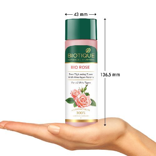 Biotique Rose Pore Tightening Toner With Himalayan Waters - 120 ml