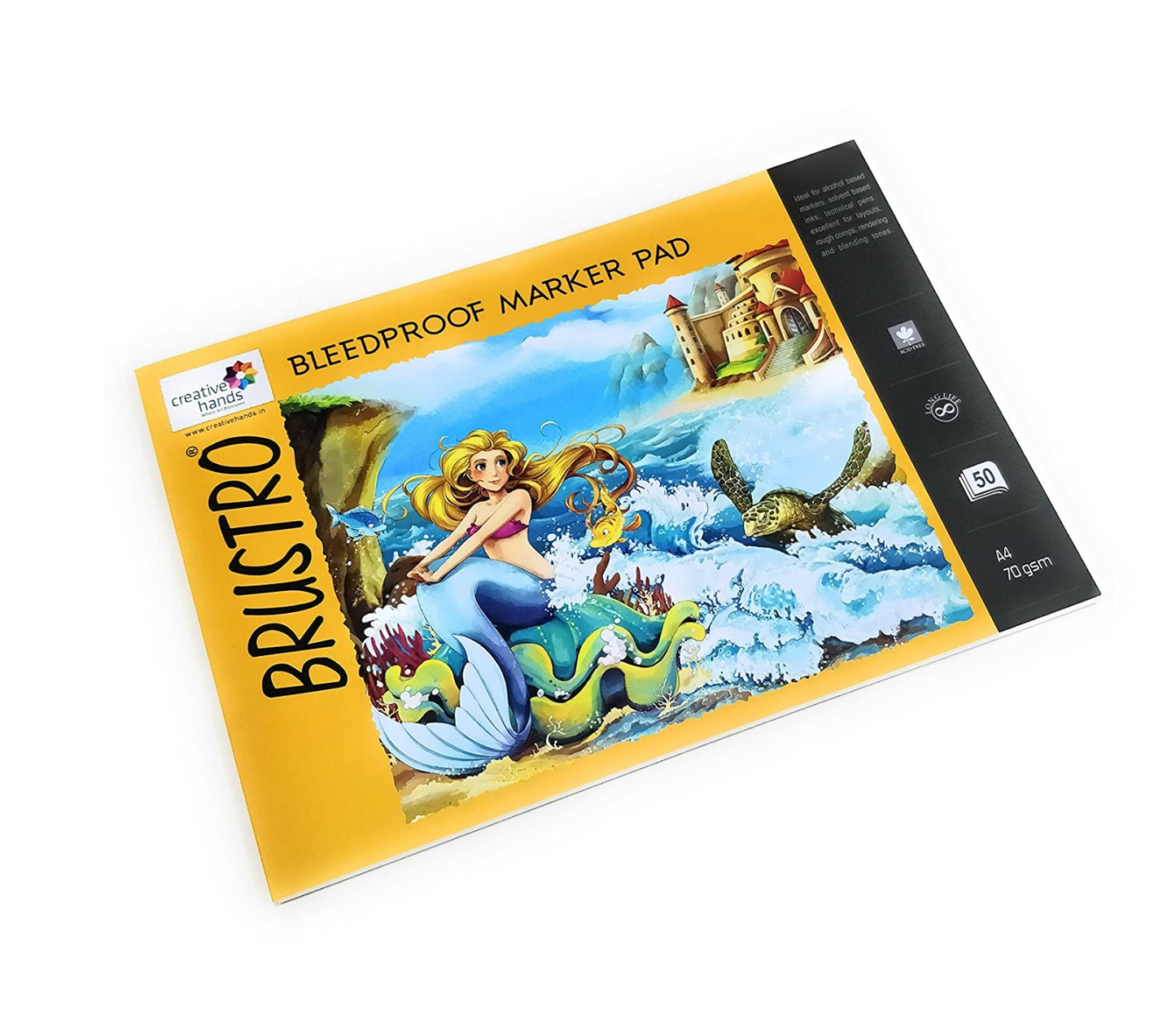 Brustro Bleedproof Marker Pad 70 GSM A4 ( Contains 50 Sheets )