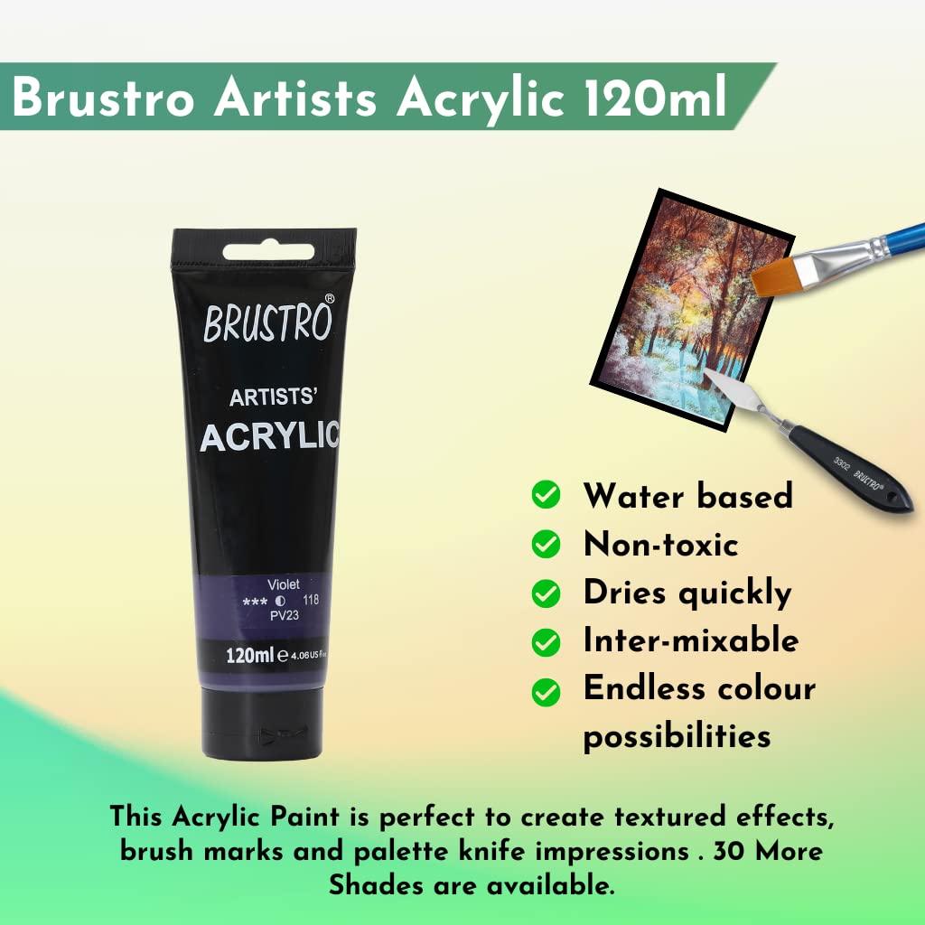 Brustro Artists' Acrylic 120ml Violet
