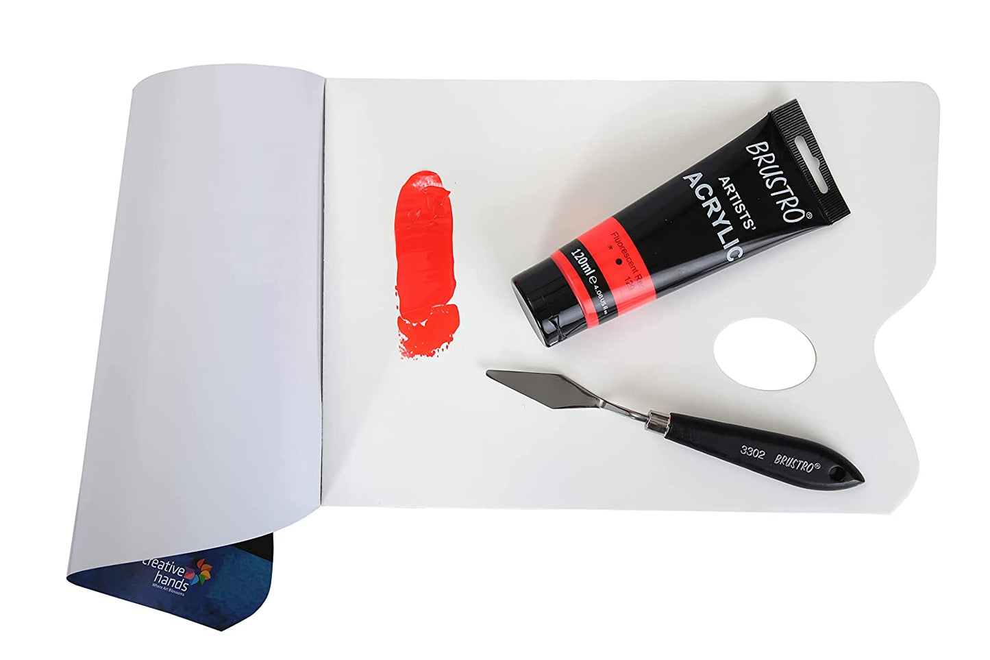 Brustro Artists' Acrylic 120ml Flourescent Red