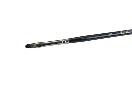 Brustro Artists Greengold Acrylic Brush Filbert Series 1800 - Size - 6