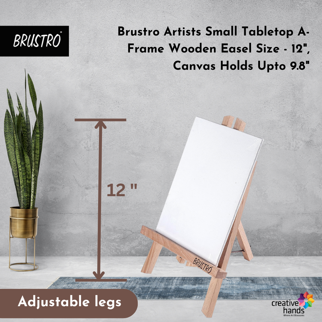 Brustro Artists' Tabletop A-Frame Wooden Easel 12inch