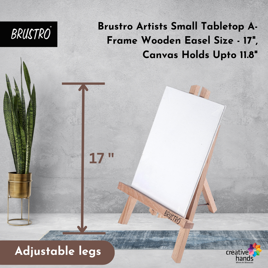 Brustro Artists' Tabletop A-Frame Wooden Easel 17