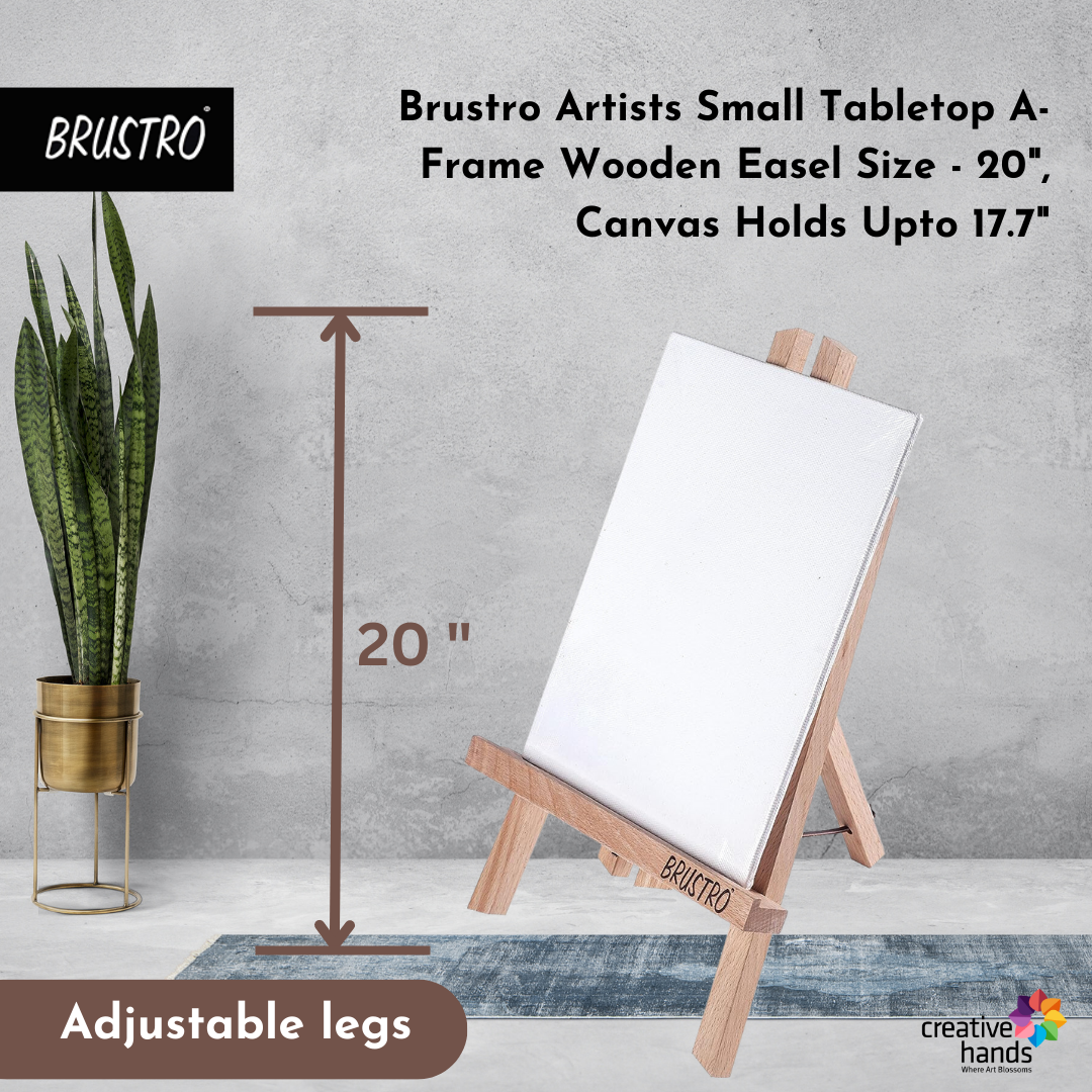 Brustro Artists' Tabletop A-Frame Wooden Easel 20