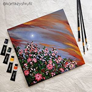 BRUSTRO Artist's Acrylic Colour | Set of 12 Colors X 12ml Tubes | Ideal for Students and Adults, DIY, Rich Pigment, Non-Craking Paint for Canvas, Wood, Leather, Portrait, Pouring Medium Art