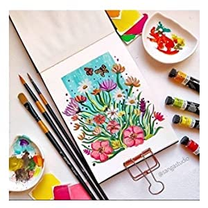 BRUSTRO Artist's Acrylic Colour | Set of 12 Colors X 12ml Tubes | Ideal for Students and Adults, DIY, Rich Pigment, Non-Craking Paint for Canvas, Wood, Leather, Portrait, Pouring Medium Art