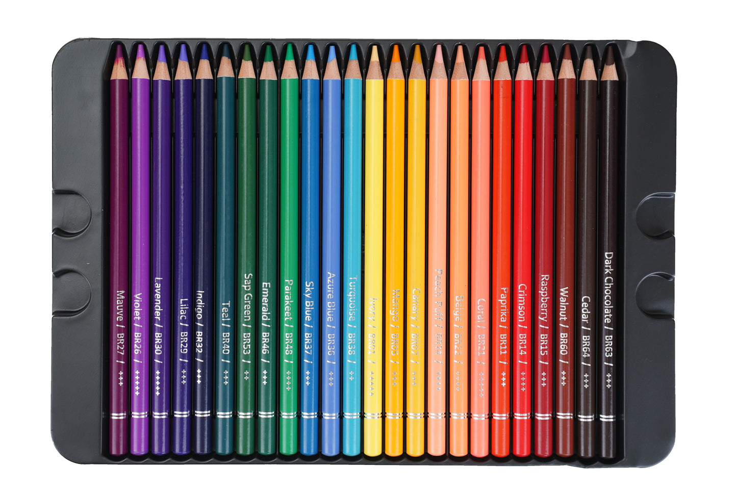 BRUSTRO Artists Colour Pencil | 6B, Set of 72 (in an Elegant tin Box) | Ideal for Students,Adults,Multiple Colors,Bright,Vibrant,Fade Resistant,DIY Art,Highly Pigmented, School, Safe use for Children