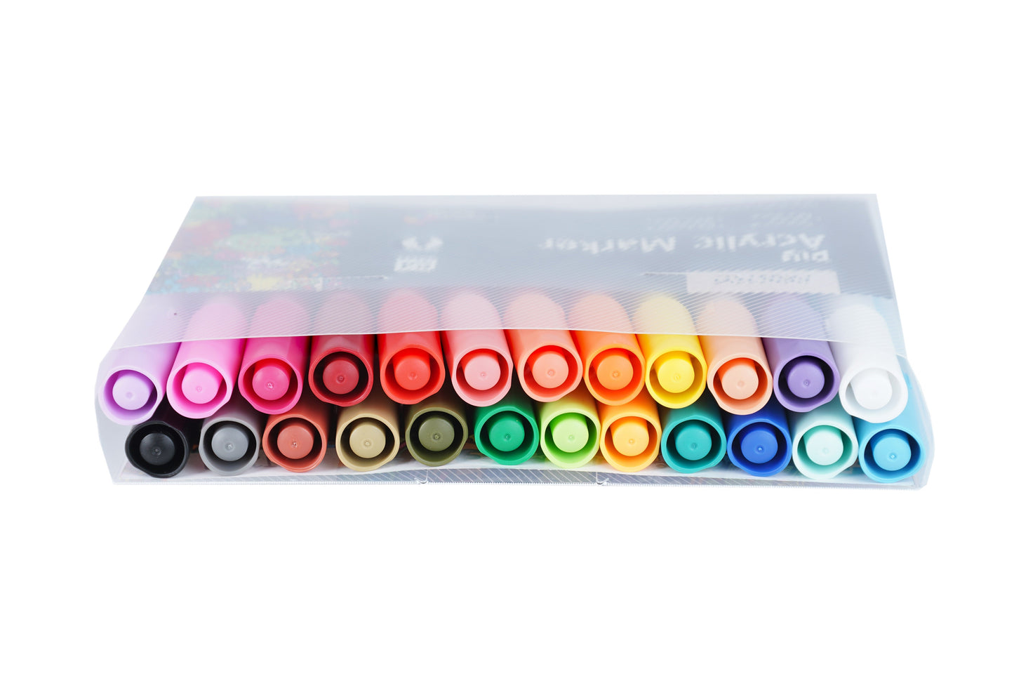 Brustro Acrylic (DIY) Marker Set of 24 (for Craftworks, School Projects, and Other Presentations)