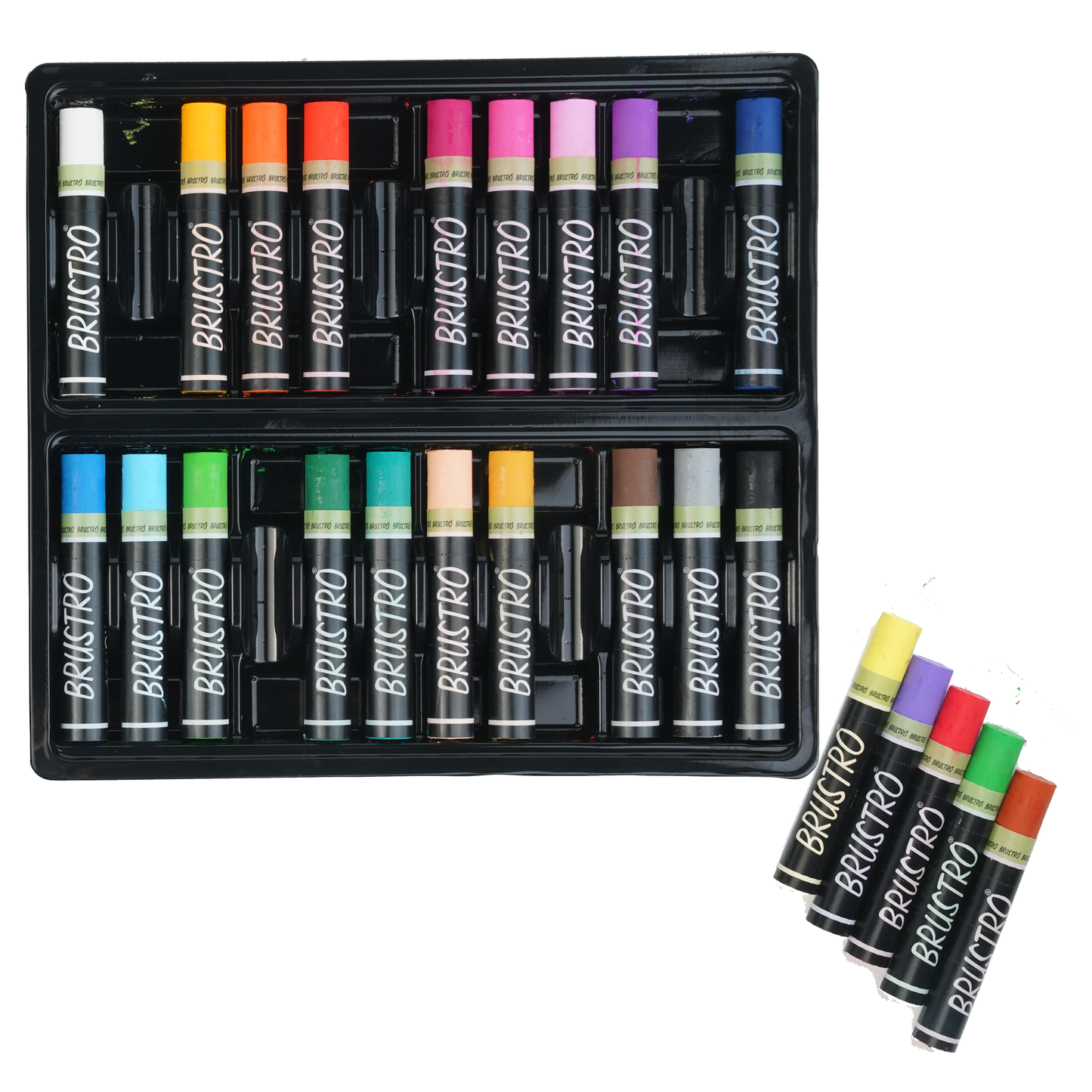 BRUSTRO Artist Oil pastel set of 24 (Regular)