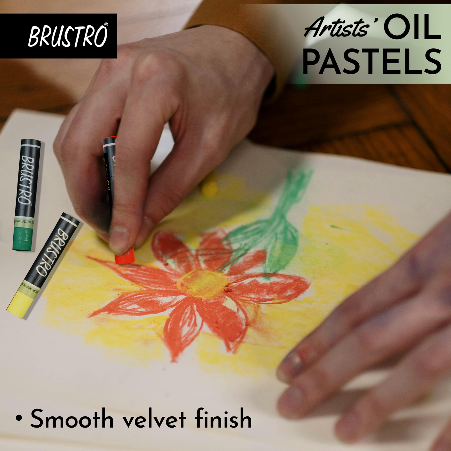 BRUSTRO Artist Oil pastel set of 24 (Regular)