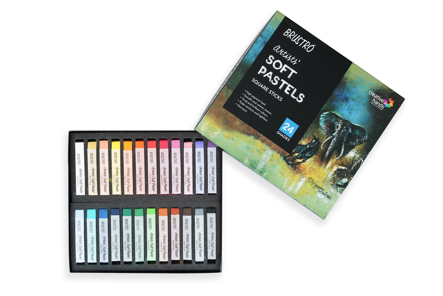 Brustro Artists' Soft Pastels Set of 24