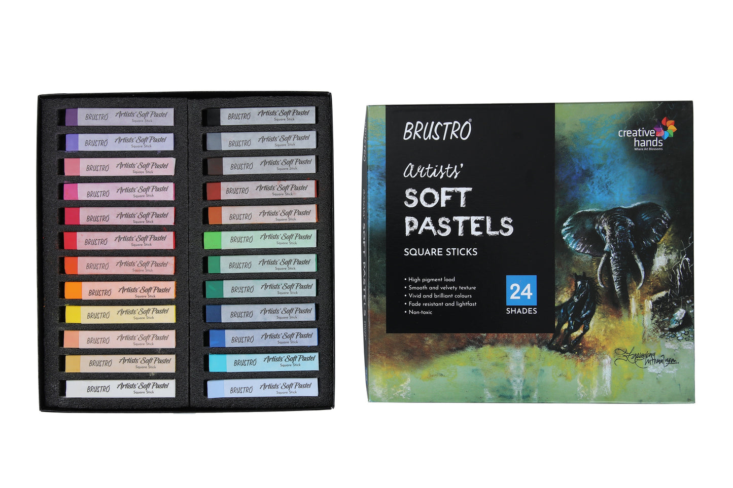Brustro Artists' Soft Pastels Set of 24
