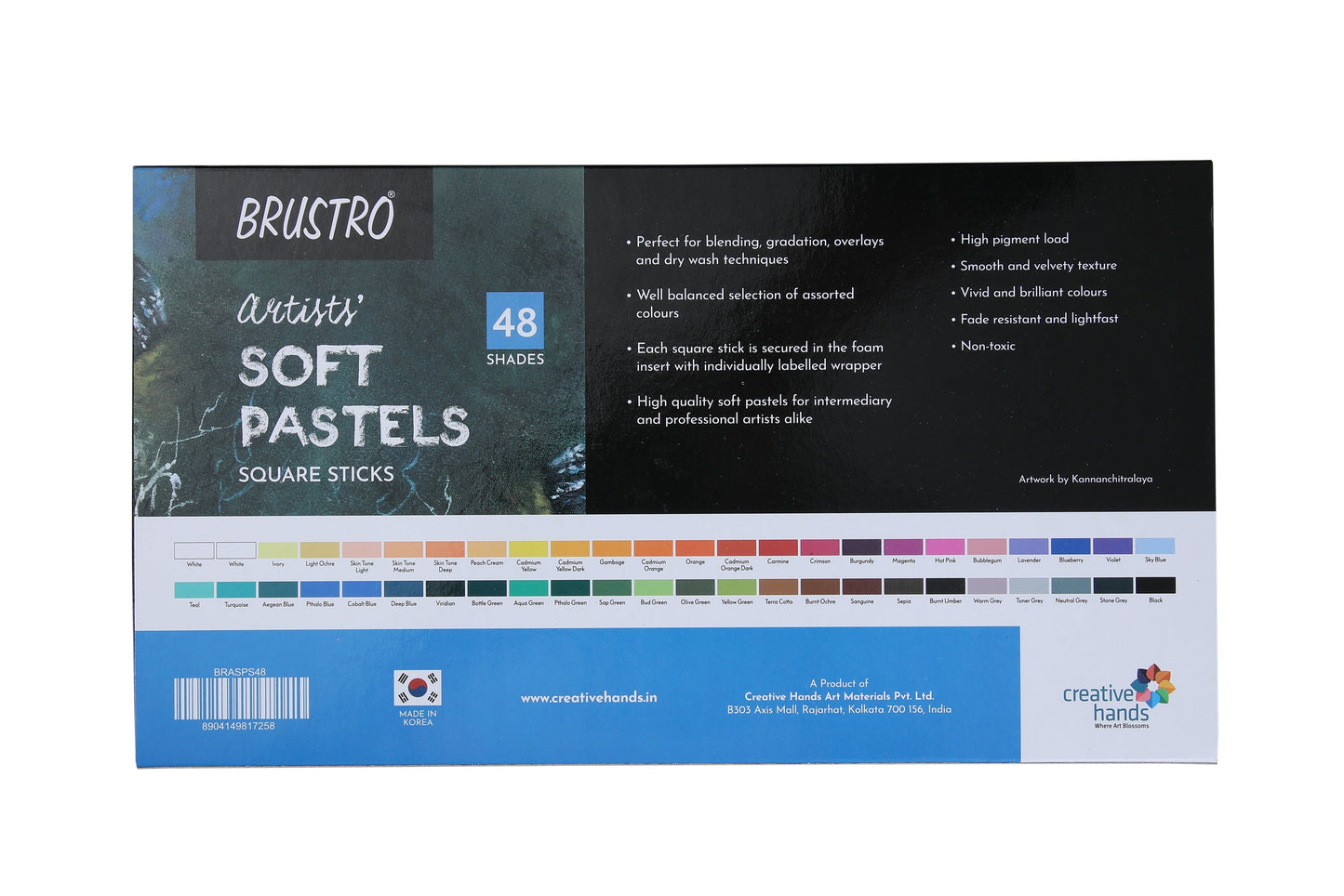 Brustro Artists' Soft Pastels Set of 48