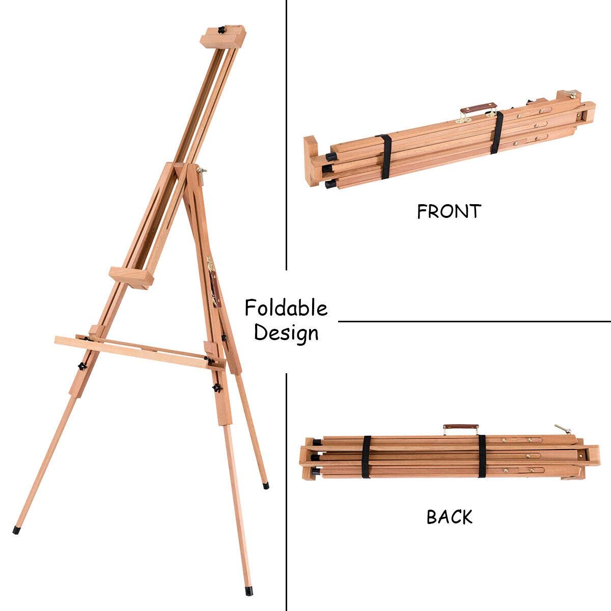 Brustro Artists' Sketching Tilted Wooden Easel Heavy