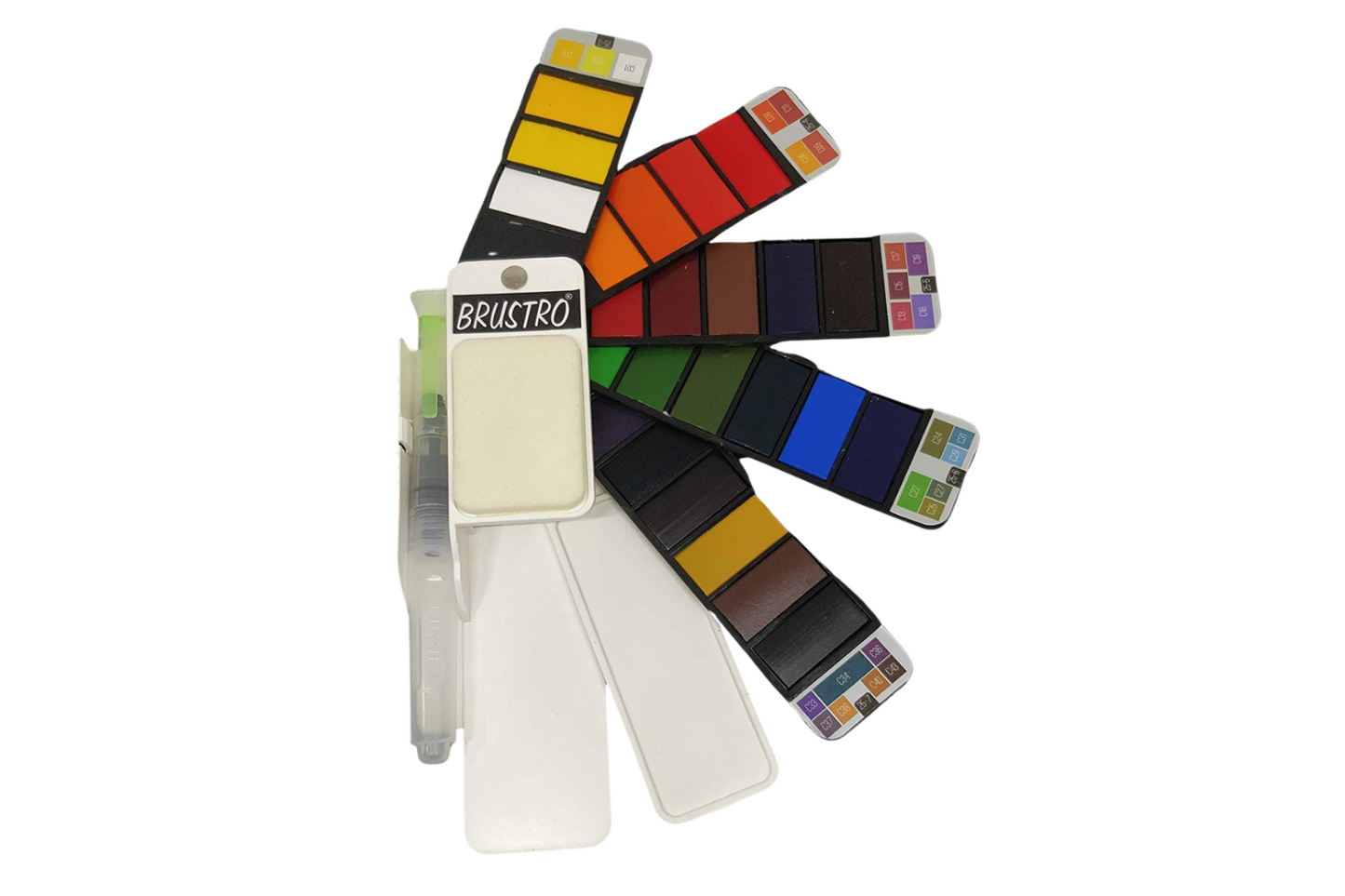 Brustro Artists Watercolour Pan Set of 25