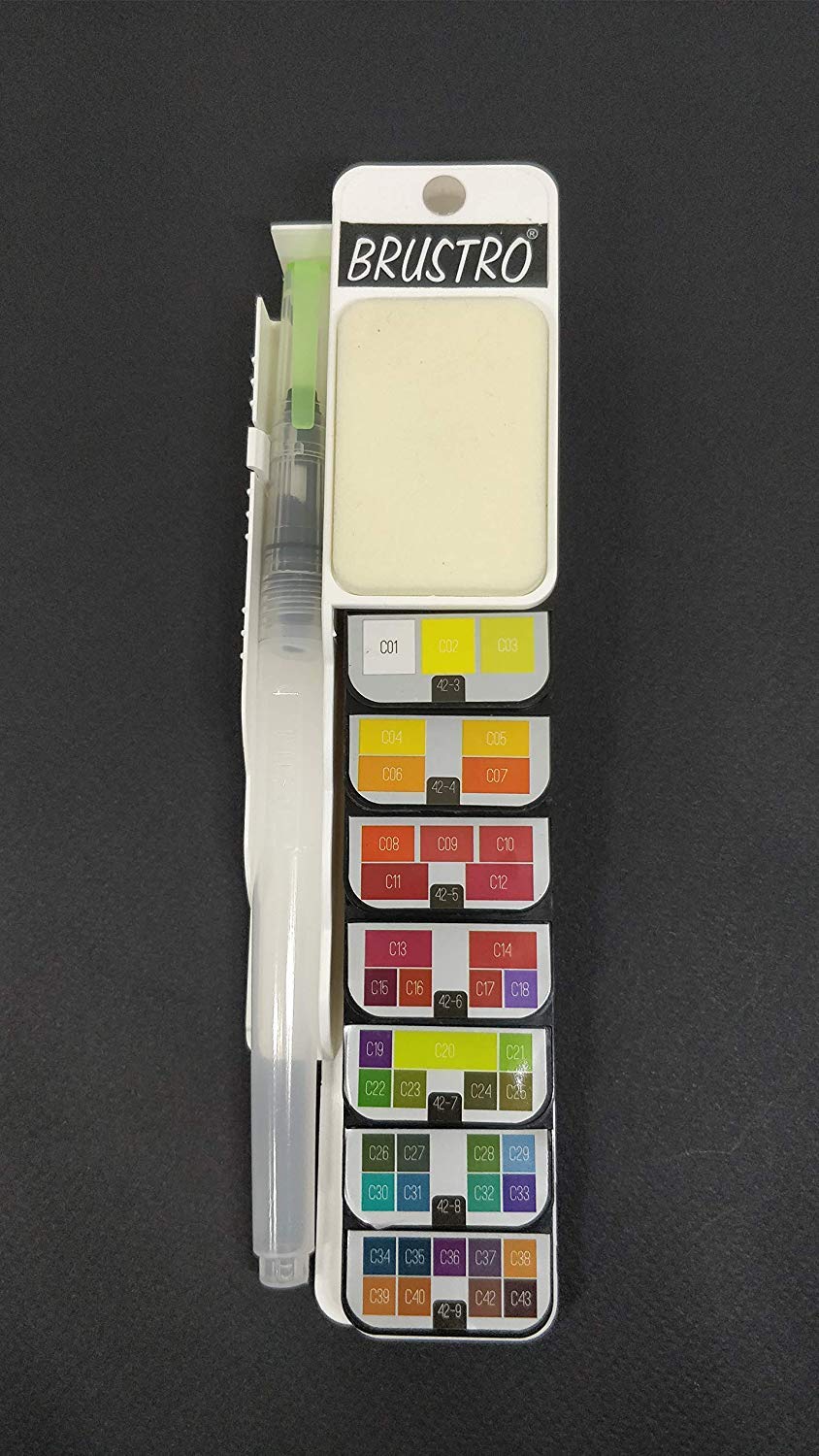Brustro Artists ’ Watercolour Pan (Set of 42) with its Paper, 14 X 21 cm.