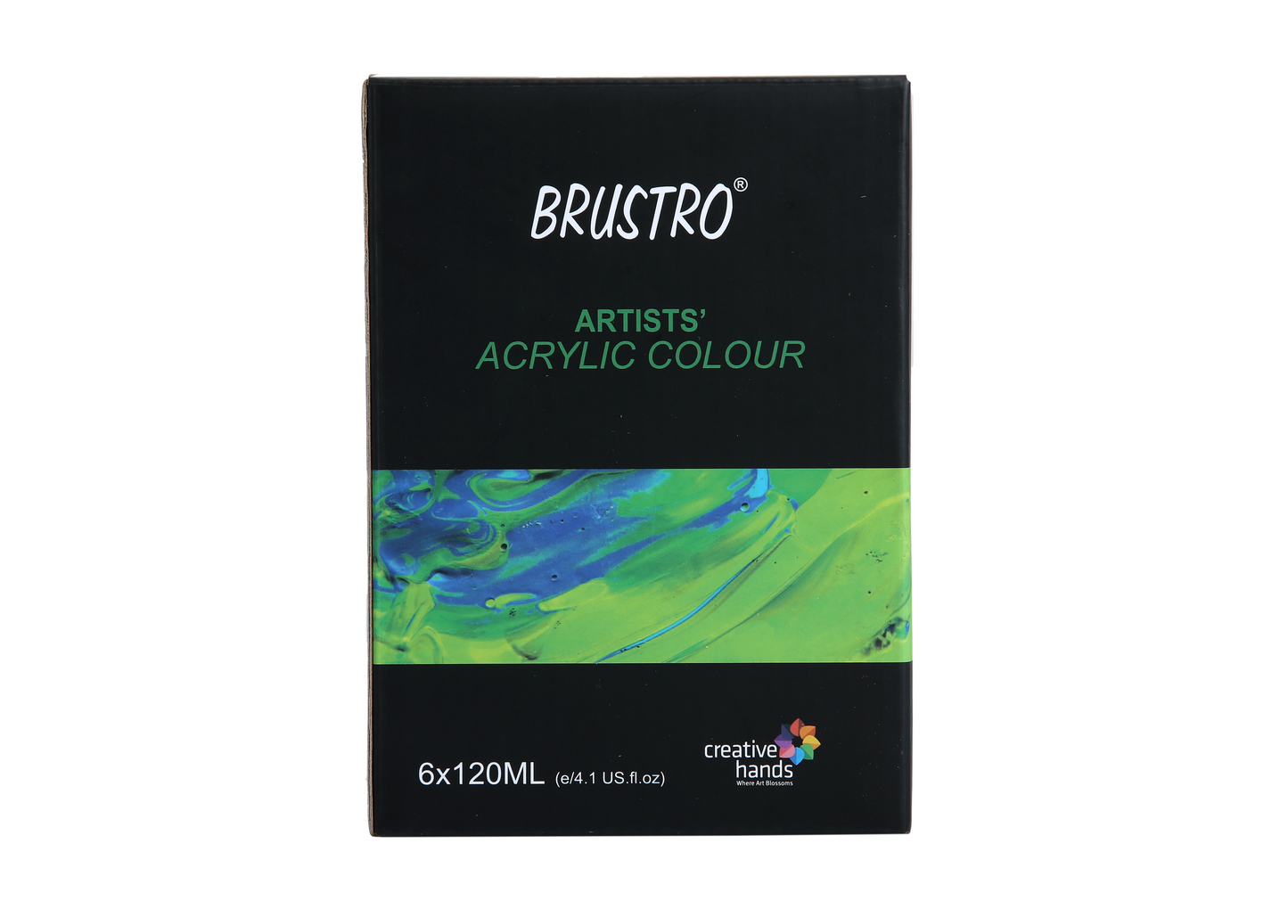 Brustro Artists' Acrylic 120ml, Pack of 6 Flourescent Shades
