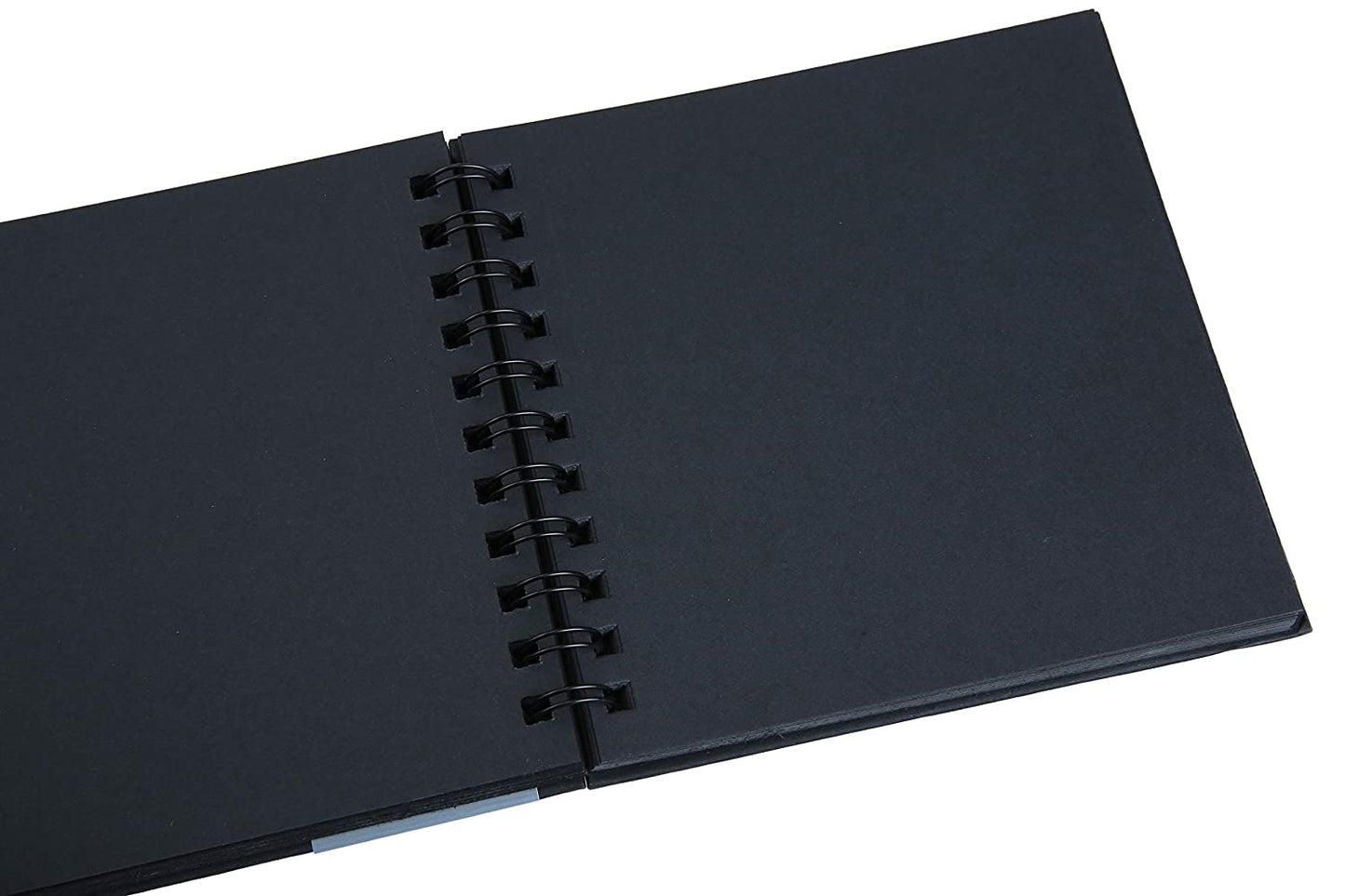 Brustro Black Sketchbook, Wiro Bound, Size 6" x 6" Inches, 200GSM (40 Sheets) 80 Pages