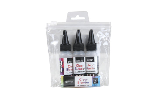 Brustro Alcohol Ink Clear Blender Pack of 3 (20ml Each)