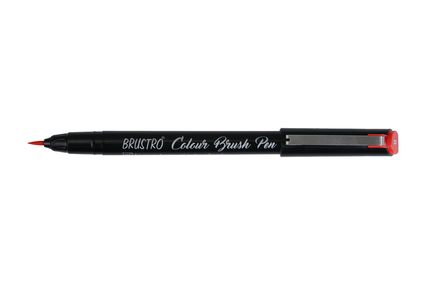 BRUSTRO Colour Brush Pens Set of 12 ( Pigment based , Hard tip brush pen ) Flexible tip for lettering and drawing techniques.