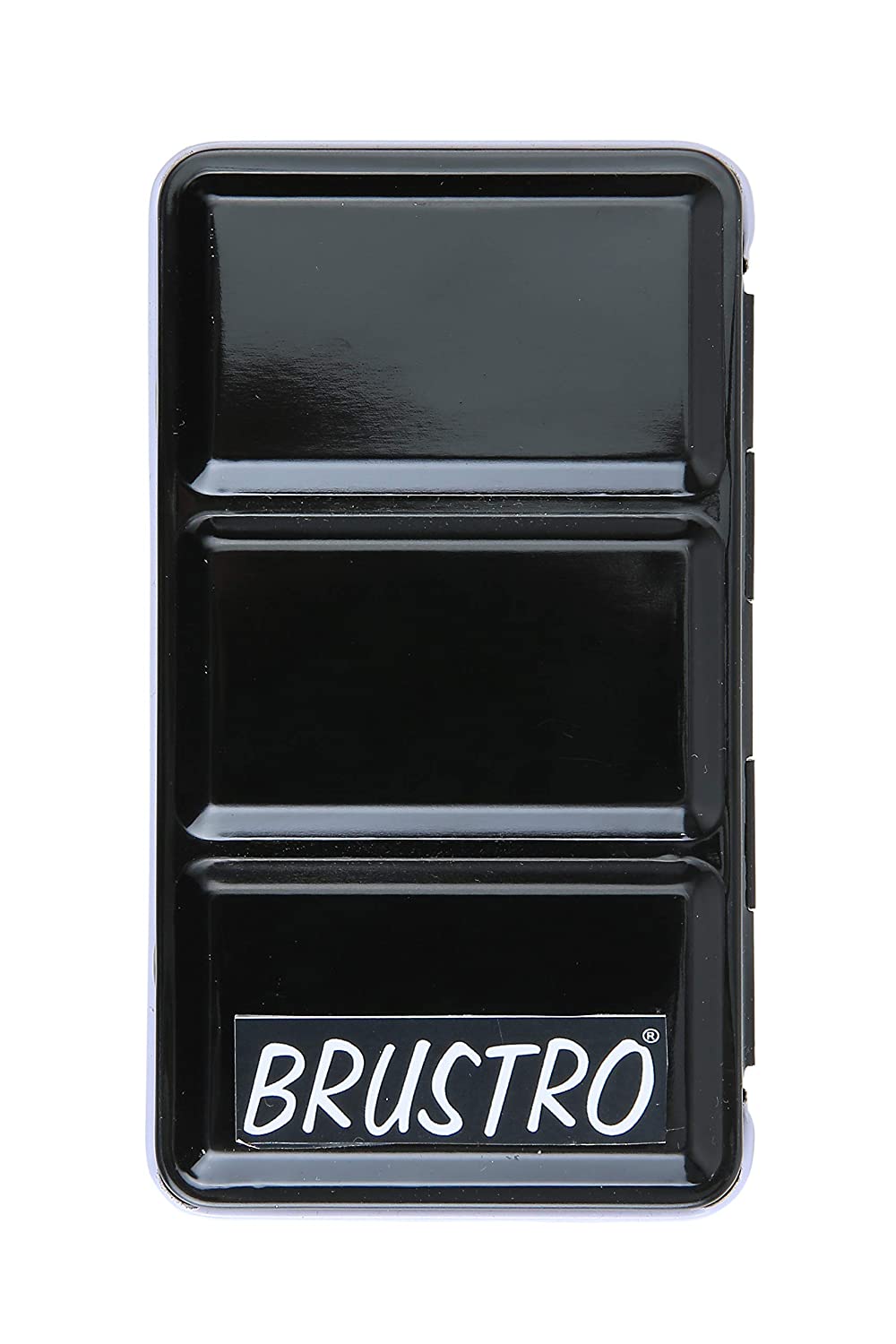 Brustro Empty Watercolour 12 Half Pan Metal Box (Pans Included)