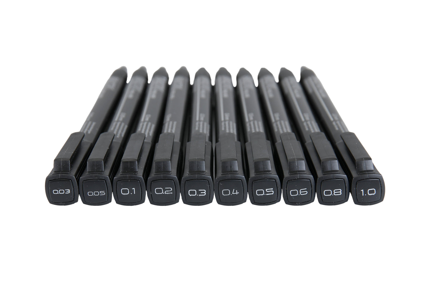 Brustro Professional Pigment Based Fineliner - Set of 10 (Black)