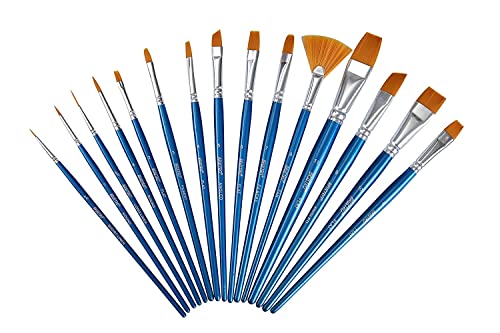 Brustro Artists Gouache Colour Set of 24 (12ML Tubes Each) + Synthetic Brush Set of 15