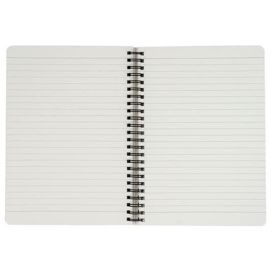 BRUSTRO Inspire A5 Size, 1 Subject Ruled Notebook, 80 sheets / 160 pages, 70 gsm ivory paper, Black cover