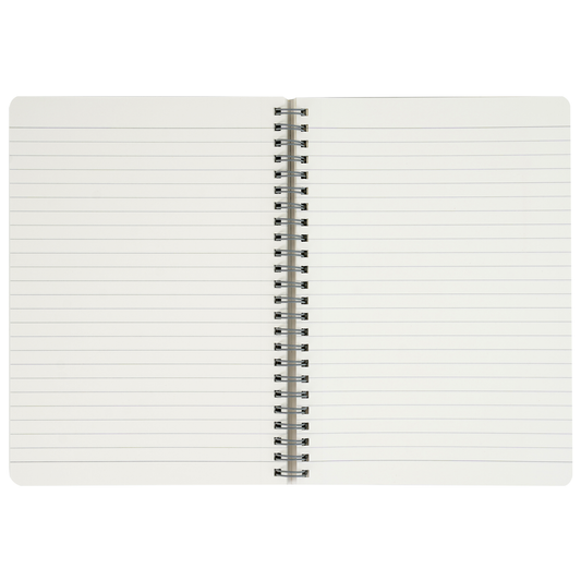 BRUSTRO Inspire A5 Size, 1 Subject Ruled Notebook, 80 sheets / 160 pages, 70 gsm ivory paper, grey cover