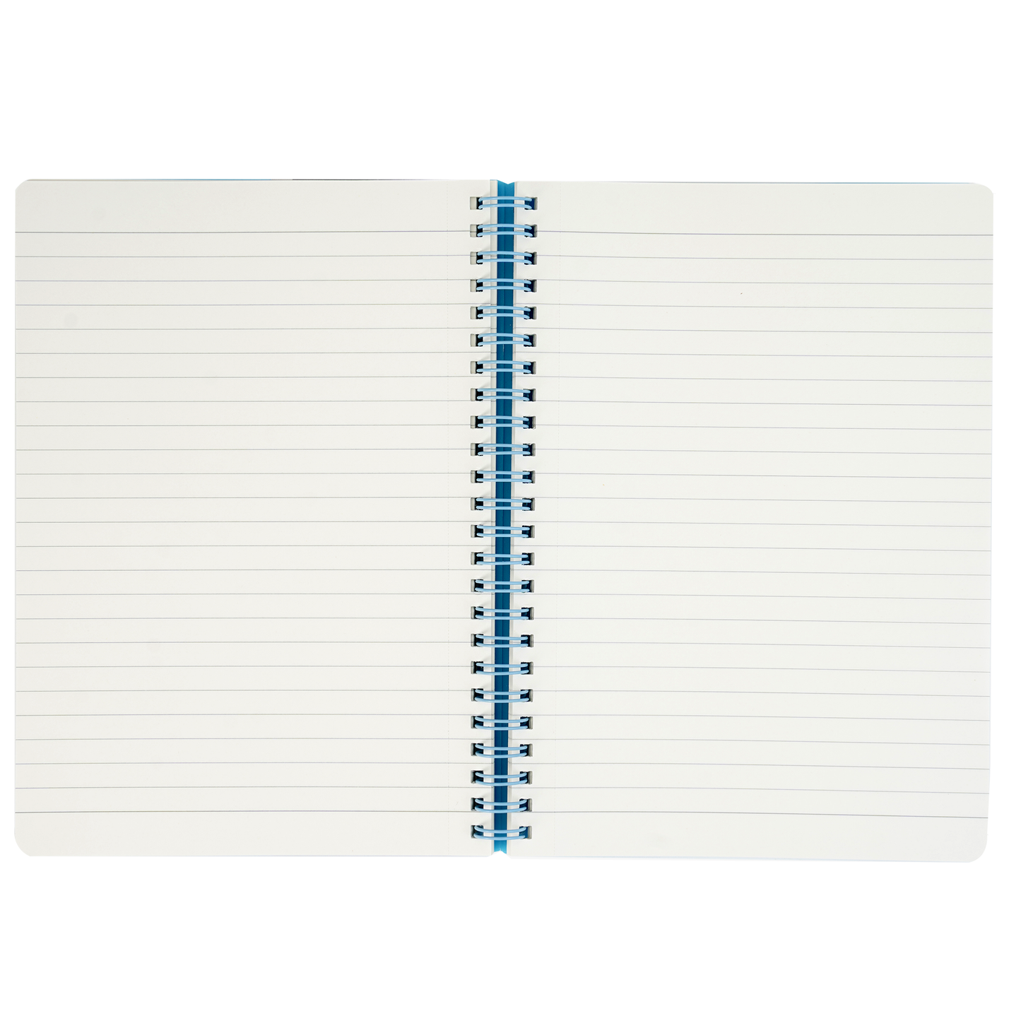 BRUSTRO Notes A5 Size, 1 Subject Ruled Notebook, 80 sheets / 160 pages, 70 gsm ivory paper, Aqua Cover, Wiro Bound Design