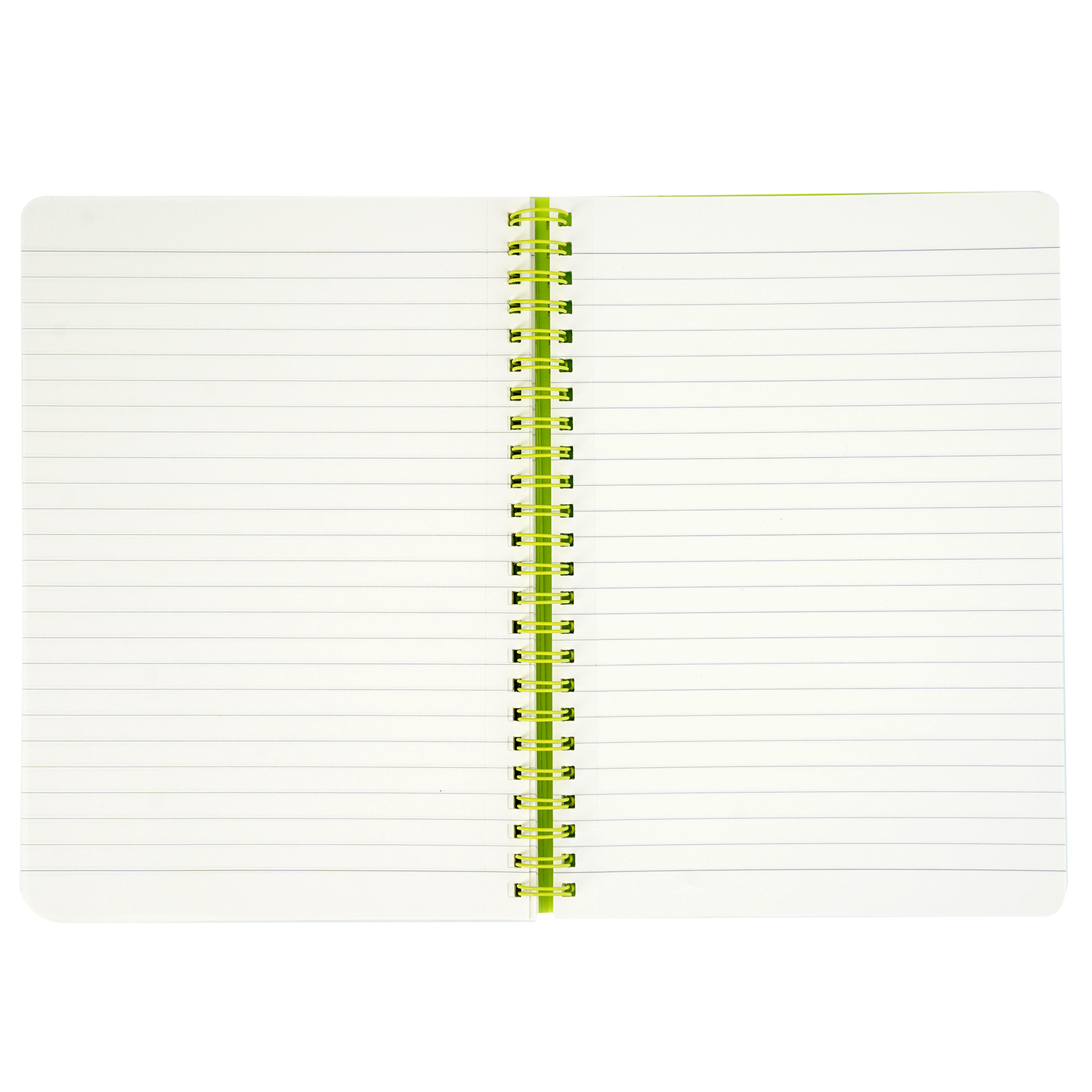BRUSTRO Notes A5 Size, 1 Subject Ruled Notebook, 80 sheets / 160 pages, 70 gsm ivory paper, Lime Cover,