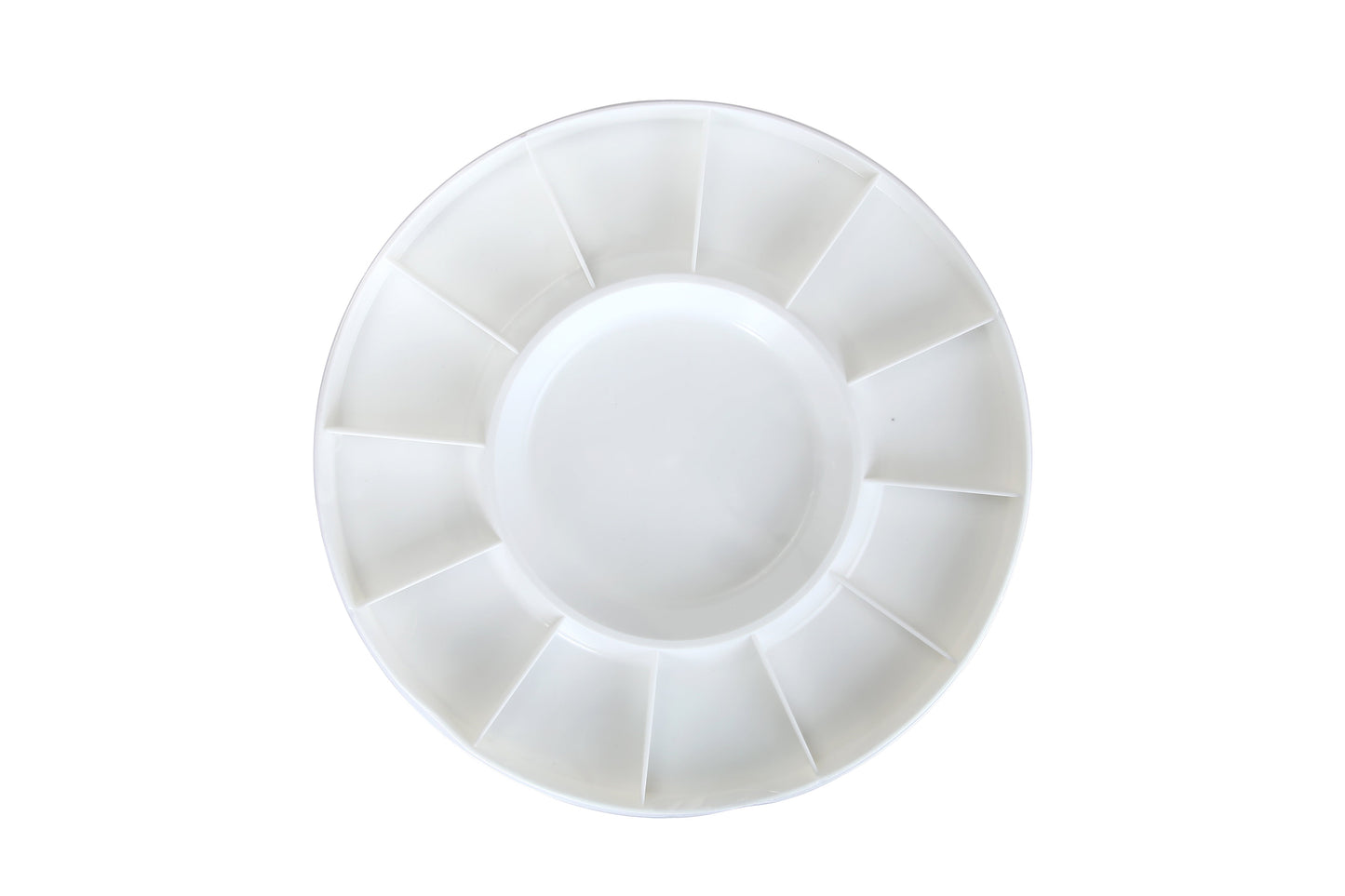 Brustro Round Plastic Palette 13 Wells with Clear lid (30 cm/12” Dia)