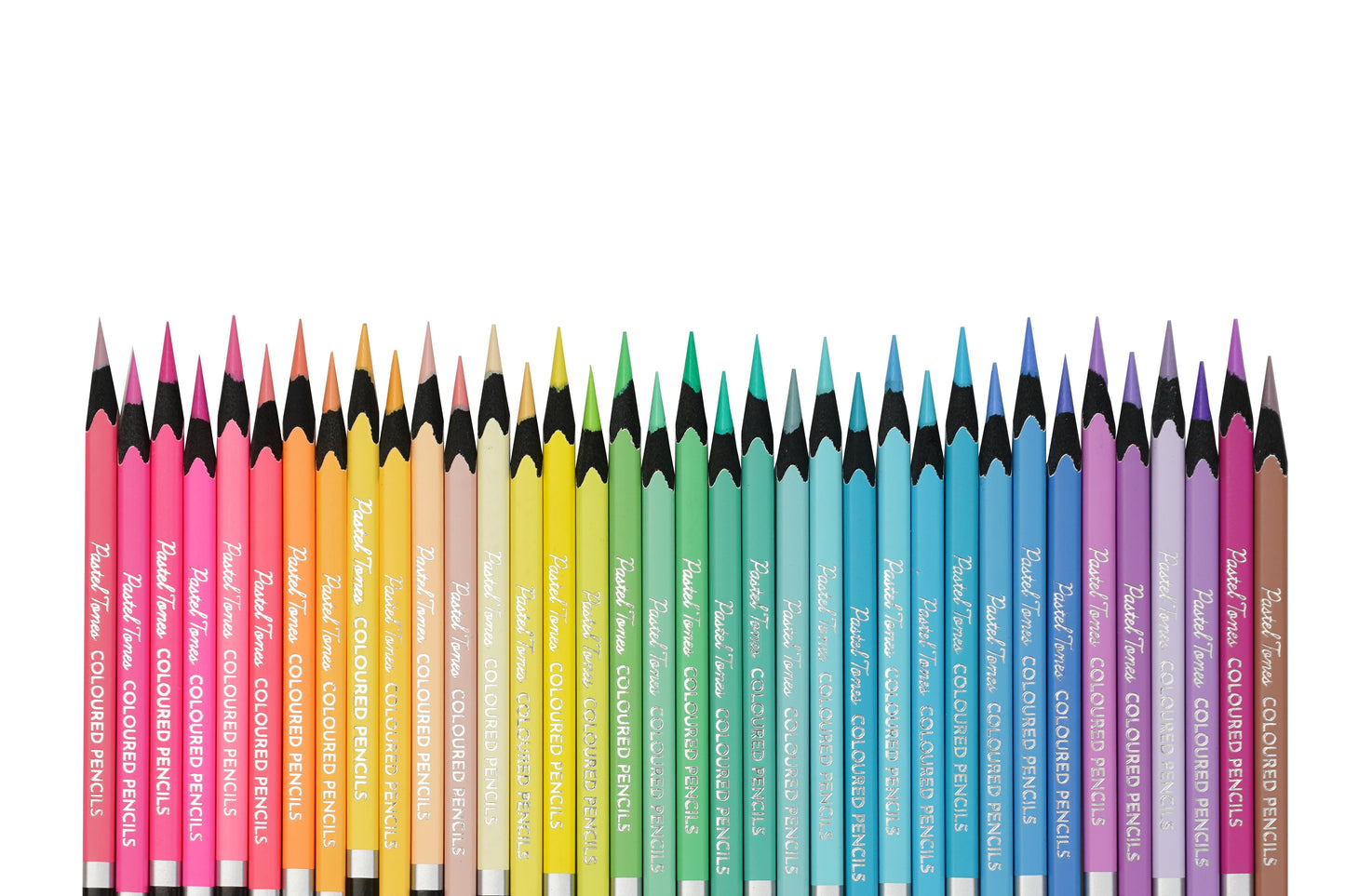 BRUSTRO Artist's  Coloured Pencils Pastel Tone Set of 36 (in elegant tin box)