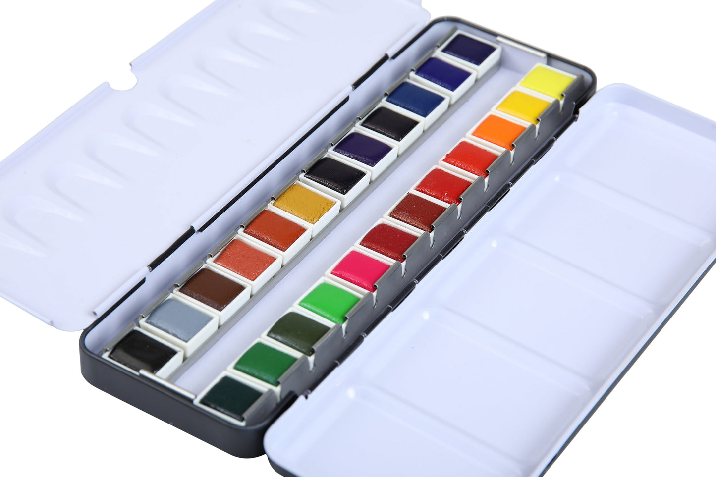 Brustro Professional Artists' Watercolour 24 half pan set