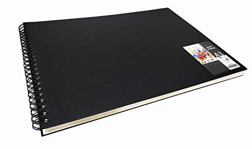Brustro Artists Sketch Book Wiro Bound A3 Size, Landscape, 116 Pages,160 GSM (Acid Free)
