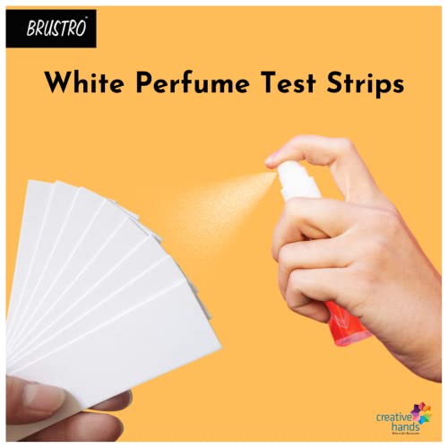 Brustro Perfume Paper Test Strips, 300 GSM, 25% Cotton for Fragrances and Essential Oils