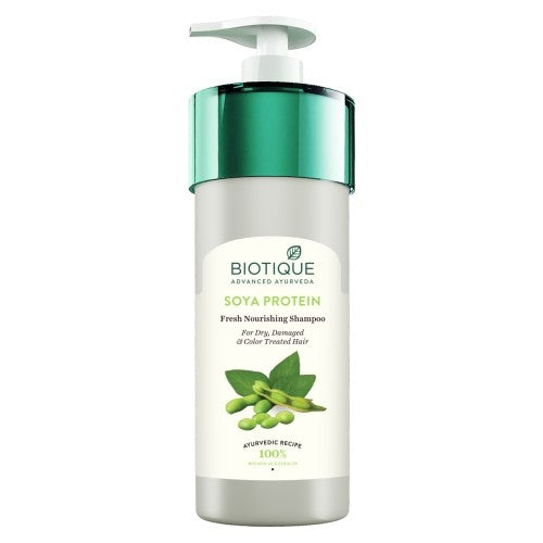 Biotique Soya Protein Intense Repair Shampoo for Dry, Damaged & Color Treated Hair