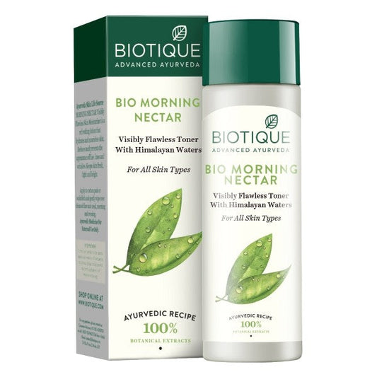 Biotique Morning Nectar - Pore Tightening Purifying Toner, For Visibly Flawless Skin - 120 ml