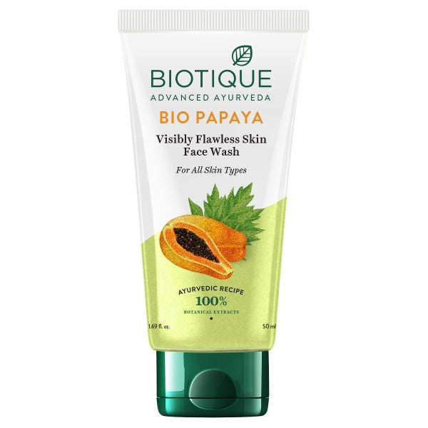 Biotique Bio Papaya Deep Cleanse Visibly Glowing Skin Face Wash For All Skin Types