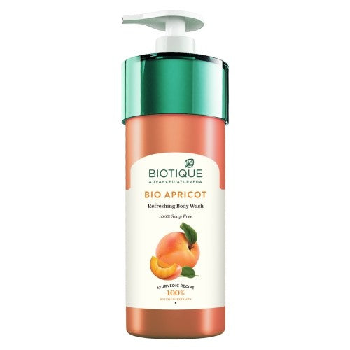 Biotique Bio Apricot Refreshing Body Wash (100% Soap Free), 800ml