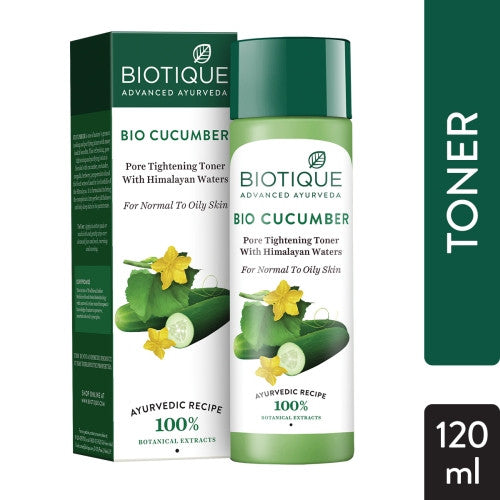 Biotique Bio Cucumber Pore Tightening Toner With Himalayan Waters (120 ml)