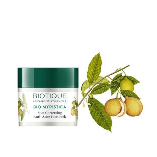 Biotique Myristica Acne Control Spot Correction Face Pack - 20 gms