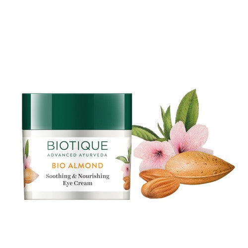 Biotique Bio Almond smoothing Eye Cream Soothing & Nourishing - 15 gms