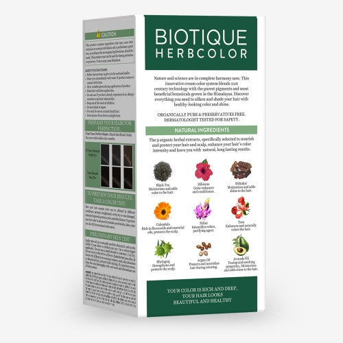 Biotique Bio Herbcolor 3N Darkest Brown, 50 gms + 110 ml (Conditioning Color No Ammonia)