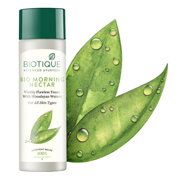 Biotique Morning Nectar - Pore Tightening Purifying Toner, For Visibly Flawless Skin - 120 ml