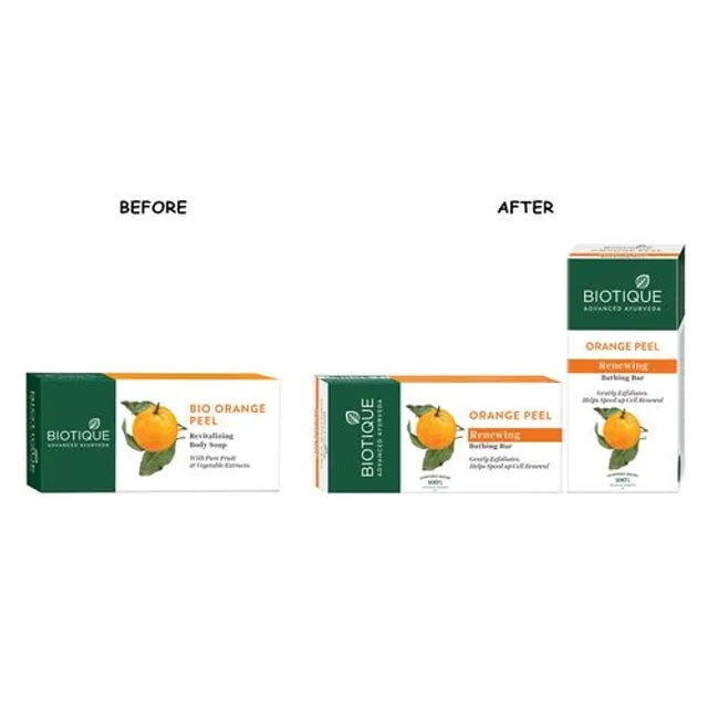 Biotique Advanced Ayurveda Orange Peel Revitalizing Body Soap - 150 gms