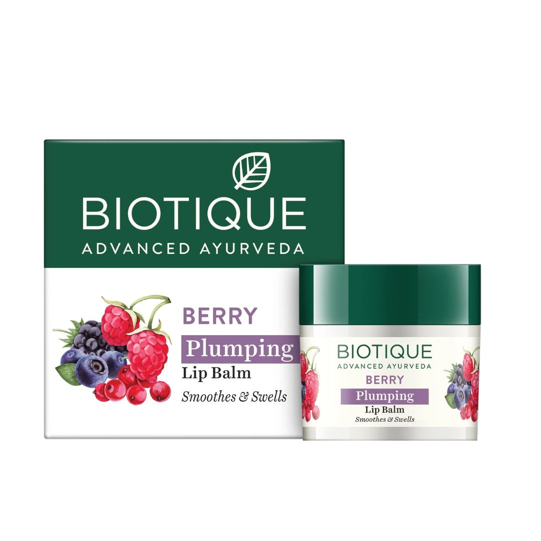 Biotique Berry Plumping Lip Balm Smoothes & Swells Lips (12 gm)
