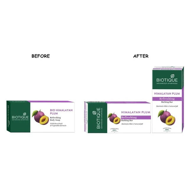 Biotique Himalayan Plum Body Cleanser Refreshing Body Soap - 150 gms